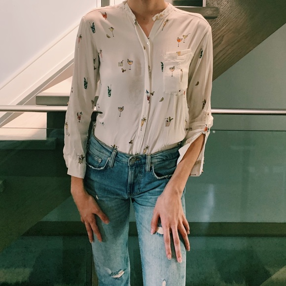 Zara Tops - Zara Printed Top🏝